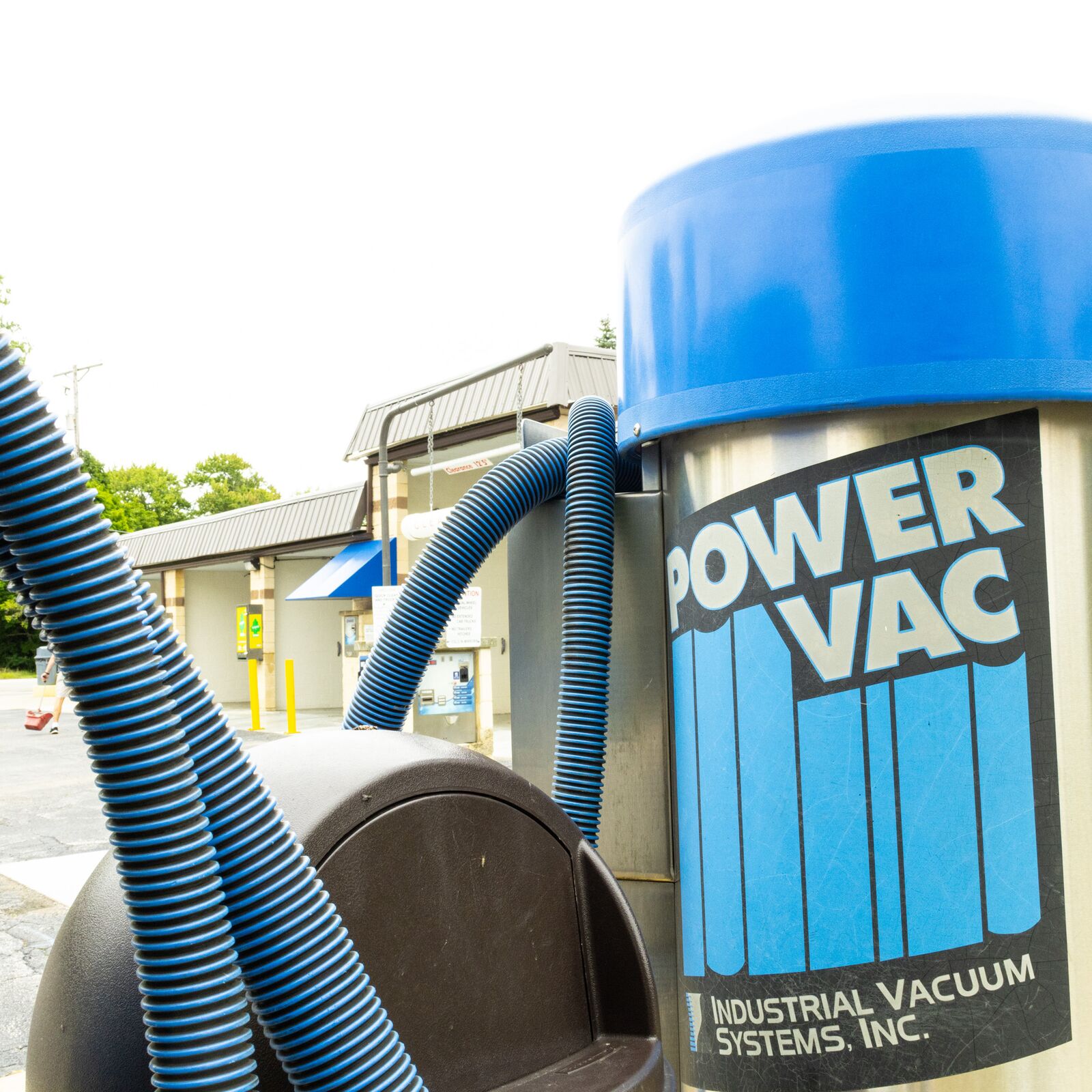 Power Vac industrial vacuum close-up at our Ashtabula self-serve car wash